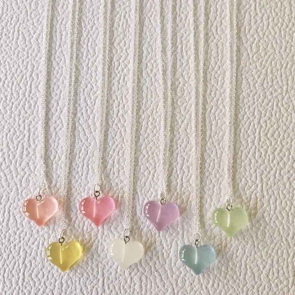 Pastel Heart Bubble Necklace - Picture 10 of 10